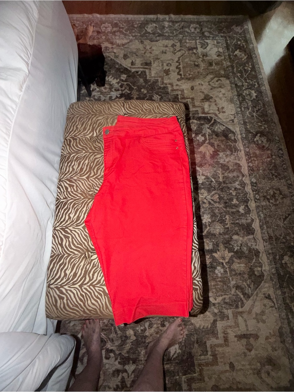 CJ Banks Red Women's Capris
